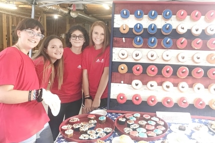 Hero Benefit - donuts on a peg board