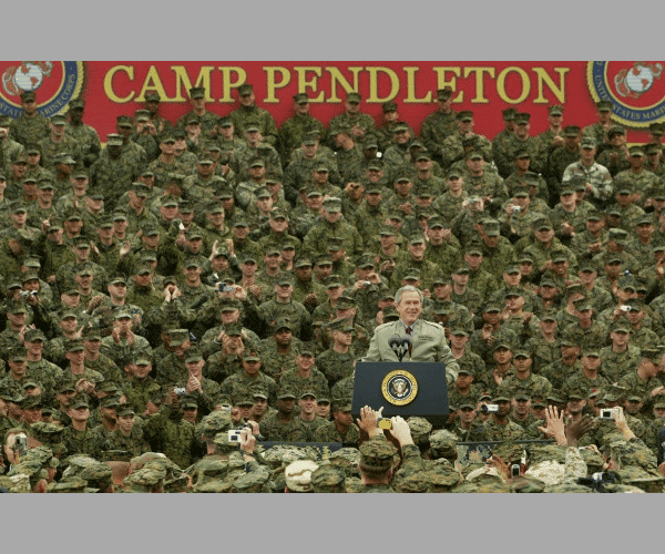 President Bush At Pendleton 2004