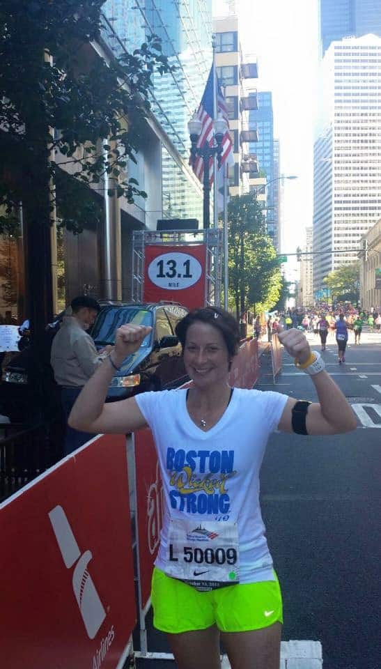 Lee Ann Yanni running marathon.