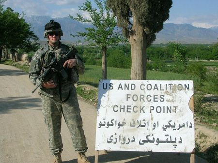 Jae Barclay in Afghanistan