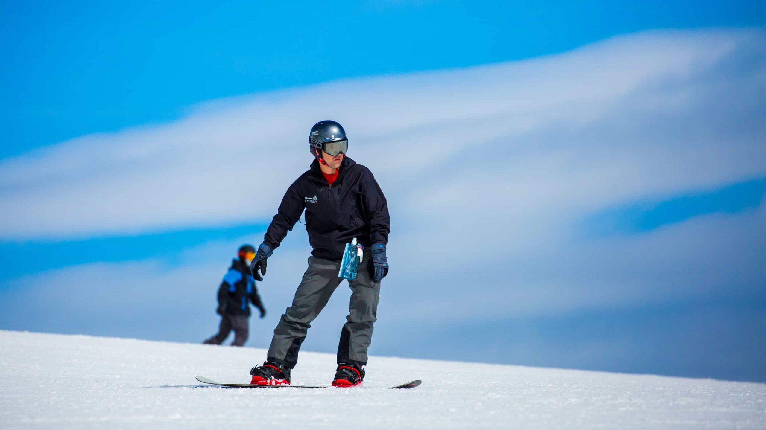 SFF Service Member snowboarding